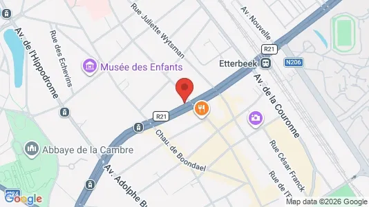 Apartments for rent i Brussels Elsene - kort over placeringen