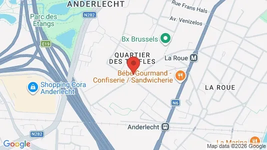 Apartments for rent i Brussels Anderlecht - kort over placeringen