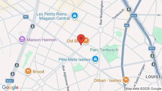 Apartments for rent i Brussels Elsene - kort over placeringen