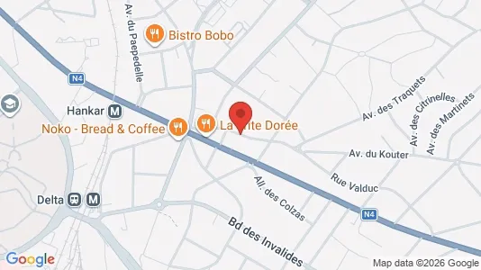 Apartments for rent i Brussels Oudergem - kort over placeringen