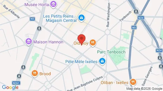 Apartments for rent i Brussels Elsene - kort over placeringen