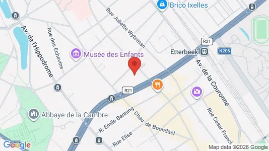 Apartments for rent i Brussels Elsene - kort over placeringen