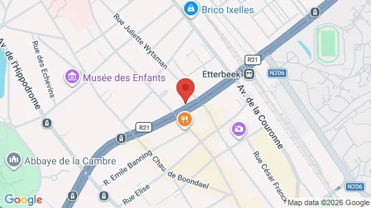 Apartments for rent i Brussels Elsene - kort over placeringen