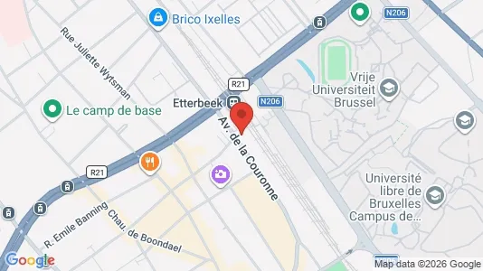 Apartments for rent i Brussels Elsene - kort over placeringen