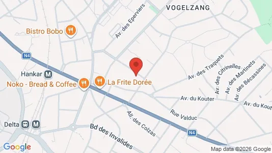 Apartments for rent i Brussels Oudergem - kort over placeringen
