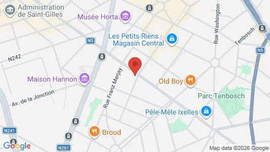 Apartments for rent i Brussels Elsene - kort over placeringen