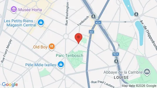 Apartments for rent i Brussels Elsene - kort over placeringen