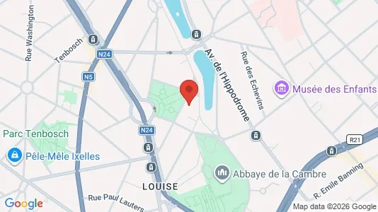 Apartments for rent i Brussels Elsene - kort over placeringen