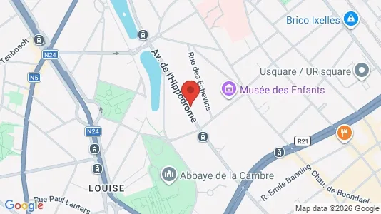 Apartments for rent i Brussels Elsene - kort over placeringen