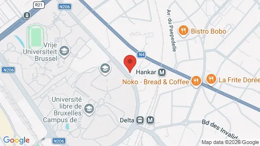 Apartments for rent i Brussels Oudergem - kort over placeringen