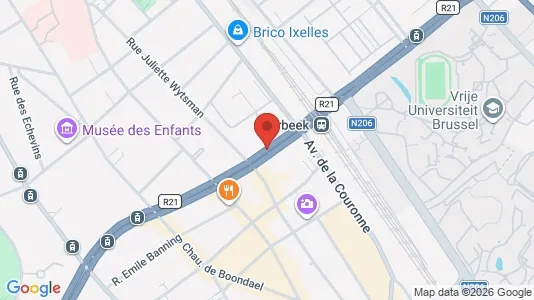 Apartments for rent i Brussels Elsene - kort over placeringen