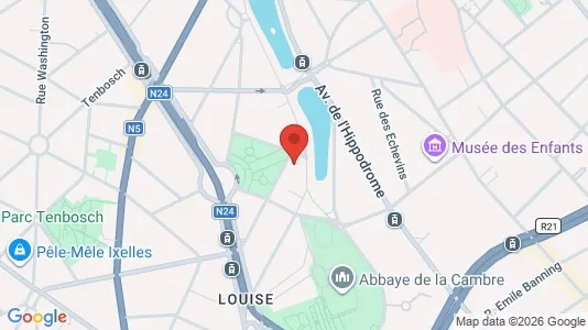 Apartments for rent i Brussels Elsene - kort over placeringen