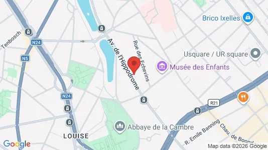 Apartments for rent i Brussels Elsene - kort over placeringen