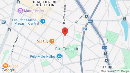 Apartments for rent i Brussels Elsene - kort over placeringen