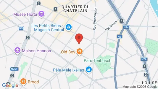 Apartments for rent i Brussels Elsene - kort over placeringen
