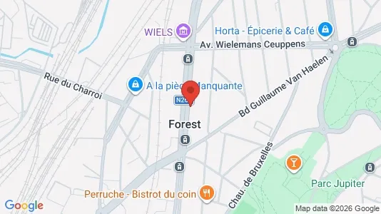 Apartments for rent i Brussels Vorst - kort over placeringen