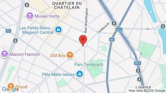 Apartments for rent i Brussels Elsene - kort over placeringen
