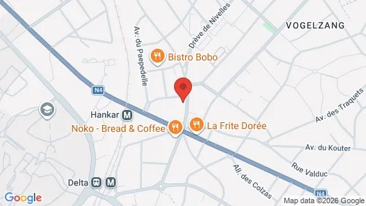 Apartments for rent i Brussels Oudergem - kort over placeringen
