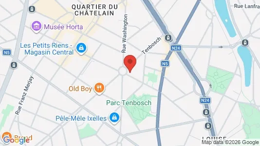 Apartments for rent i Brussels Elsene - kort over placeringen
