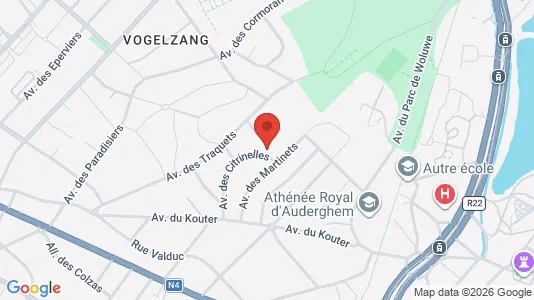 Apartments for rent i Brussels Oudergem - kort over placeringen