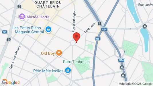 Apartments for rent i Brussels Elsene - kort over placeringen