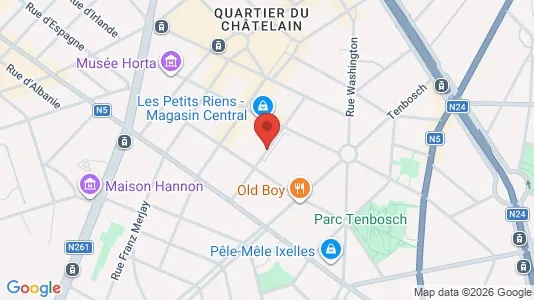 Apartments for rent i Brussels Elsene - kort over placeringen