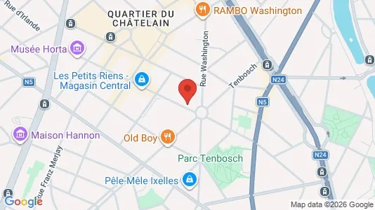 Apartments for rent i Brussels Elsene - kort over placeringen