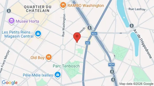 Apartments for rent i Brussels Elsene - kort over placeringen