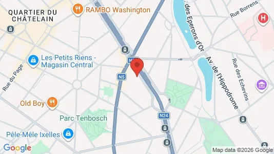 Apartments for rent i Brussels Elsene - kort over placeringen