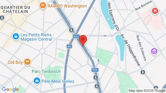 Apartments for rent i Brussels Elsene - kort over placeringen