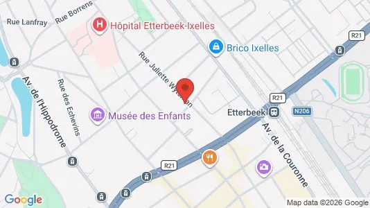 Apartments for rent i Brussels Elsene - kort over placeringen