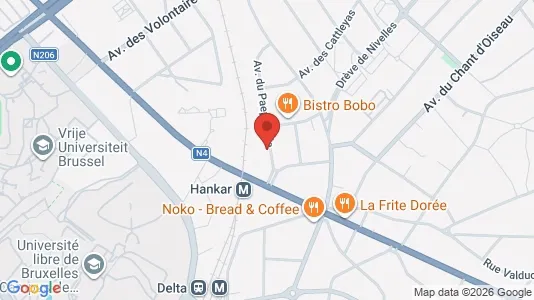Apartments for rent i Brussels Oudergem - kort over placeringen