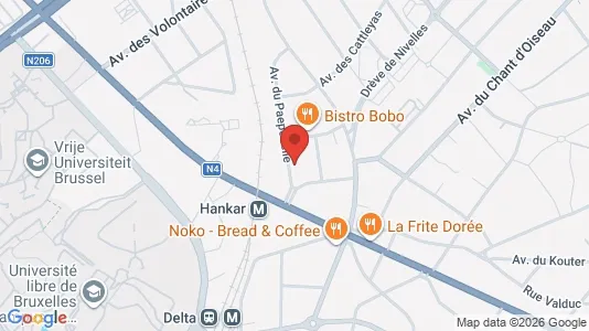 Apartments for rent i Brussels Oudergem - kort over placeringen