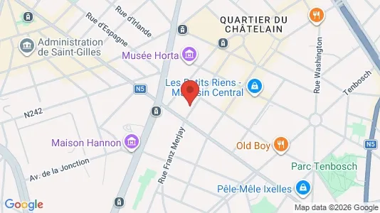 Apartments for rent i Brussels Elsene - kort over placeringen