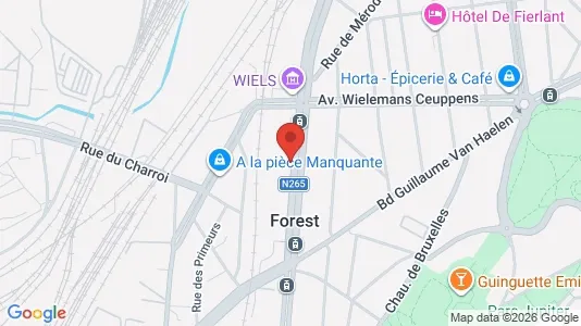 Apartments for rent i Brussels Vorst - kort over placeringen