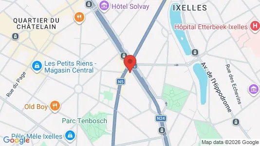 Apartments for rent i Brussels Elsene - kort over placeringen