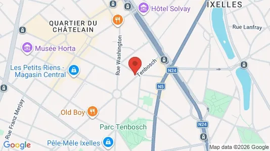 Apartments for rent i Brussels Elsene - kort over placeringen