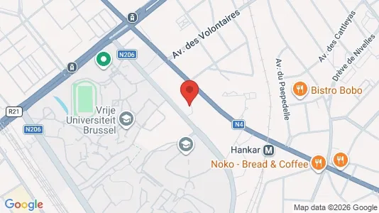 Apartments for rent i Brussels Oudergem - kort over placeringen