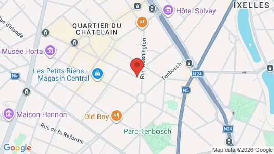 Apartments for rent i Brussels Elsene - kort over placeringen