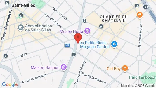 Apartments for rent i Brussels Sint-Gillis - kort over placeringen