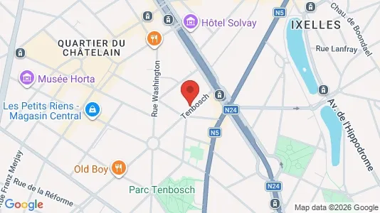 Apartments for rent i Brussels Elsene - kort over placeringen