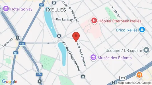Apartments for rent i Brussels Elsene - kort over placeringen