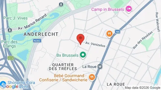 Apartments for rent i Brussels Anderlecht - kort over placeringen