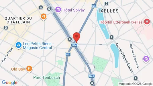 Apartments for rent i Brussels Elsene - kort over placeringen