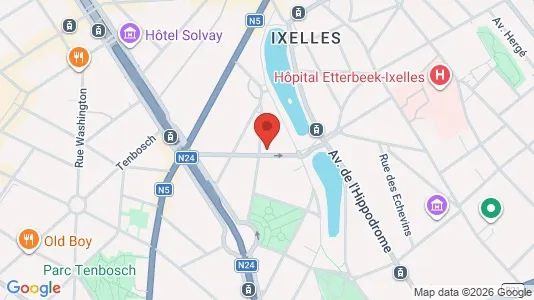 Apartments for rent i Brussels Elsene - kort over placeringen