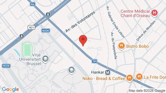 Apartments for rent i Brussels Oudergem - kort over placeringen