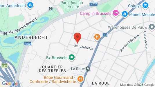 Apartments for rent i Brussels Anderlecht - kort over placeringen