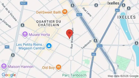 Apartments for rent i Brussels Elsene - kort over placeringen