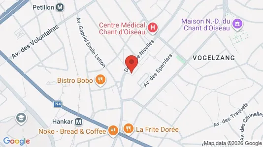 Apartments for rent i Brussels Sint-Pieters-Woluwe - kort over placeringen