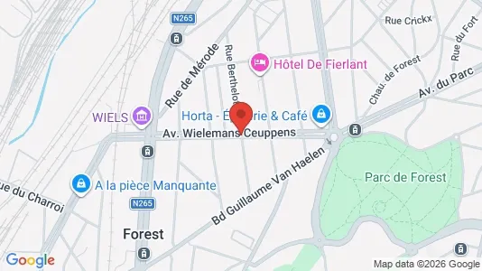 Apartments for rent i Brussels Vorst - kort over placeringen